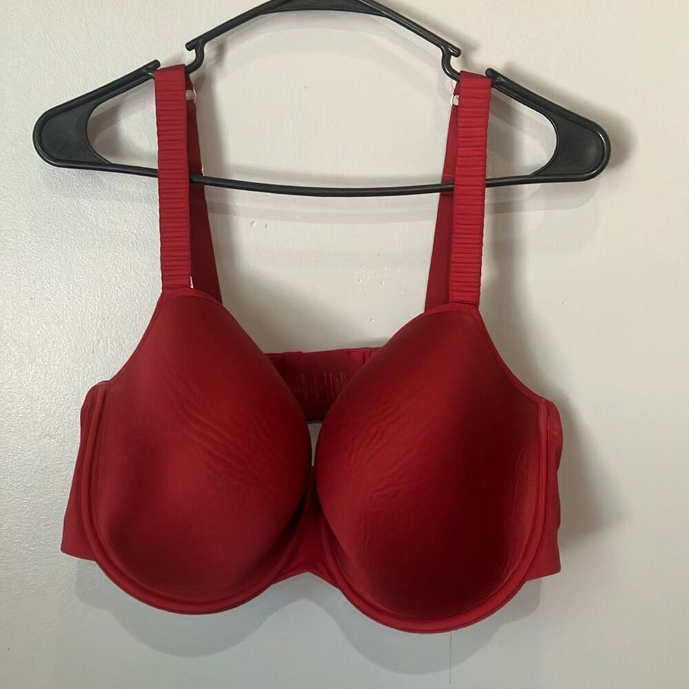 Thirdlove 24/7 classic T-shirt bra 44D Red Adjustable Straps #800
